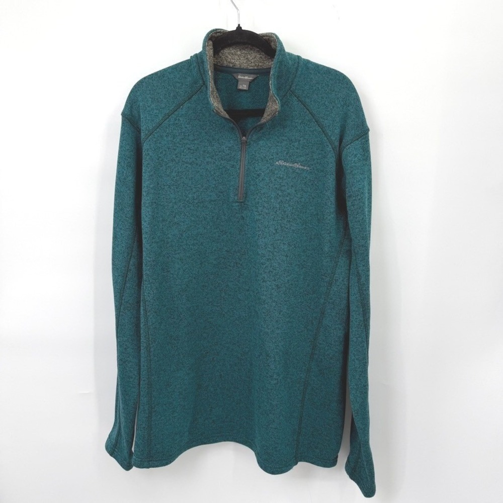 Eddie Bauer Quarter Zip Pullover Mens XLT Gorpcore Hiking Outdoor Fleece Fall